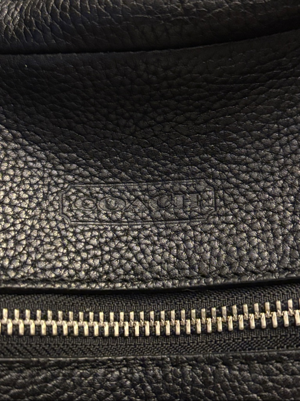 Coach Madison Alexandra Black Pebbled Leather Tote - Picture 6 of 13